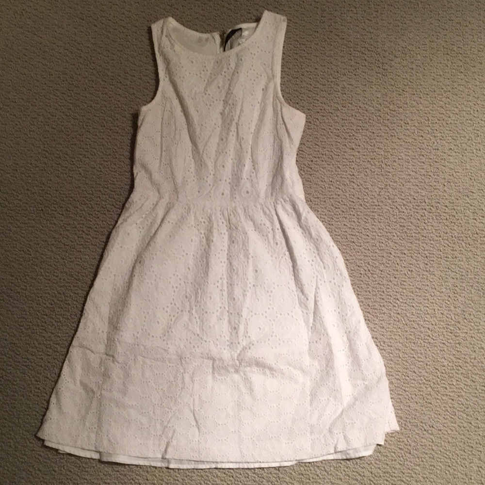 white flowery dress